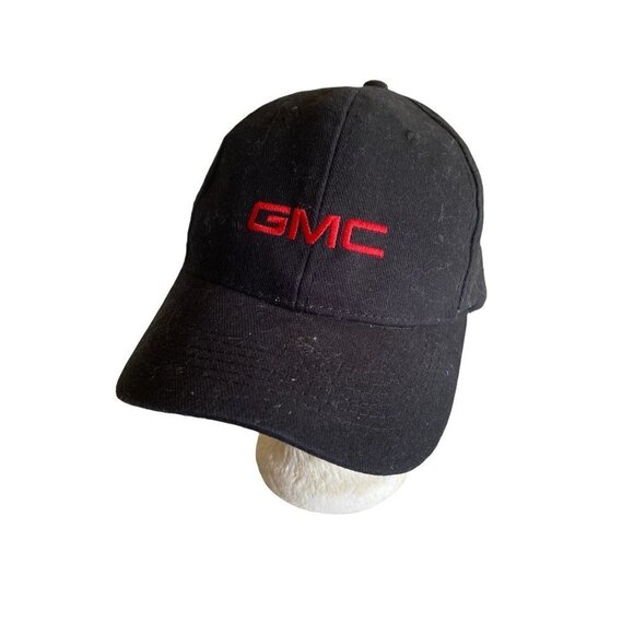 Black GMC Embroidered Logo Adjustable Hat Cap - Picture 1 of 5